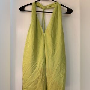 Nic+Zoe Lime Green Halter Shirt NWT XXL